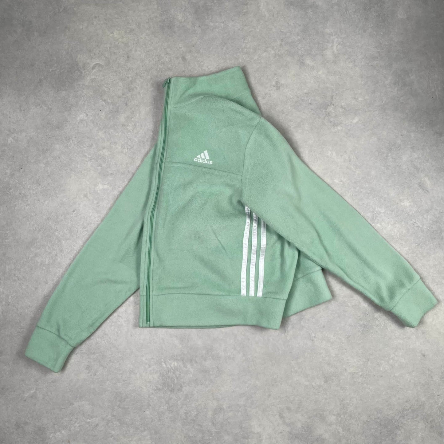 adidas Zip Sweater Fleece Mint Green Women’s