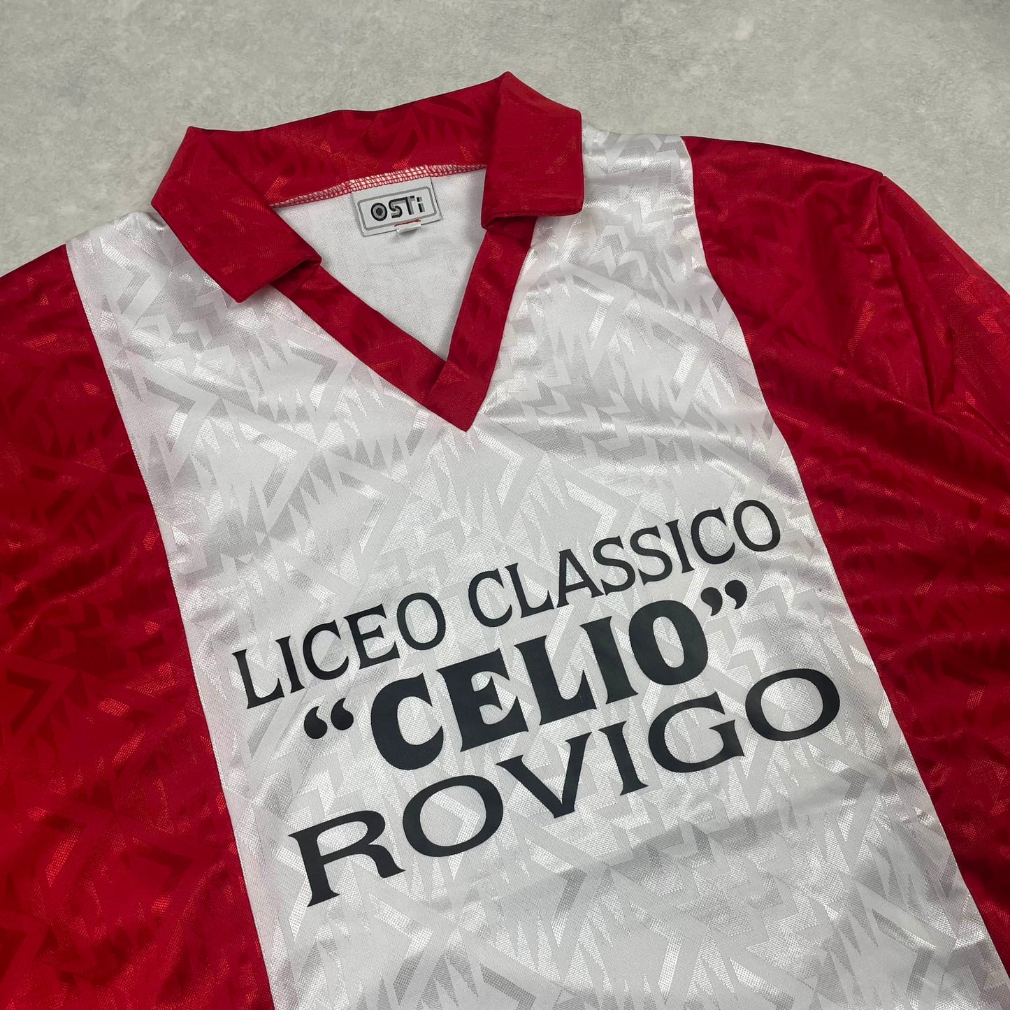 Vintage Italian Soccer Shirt Red White