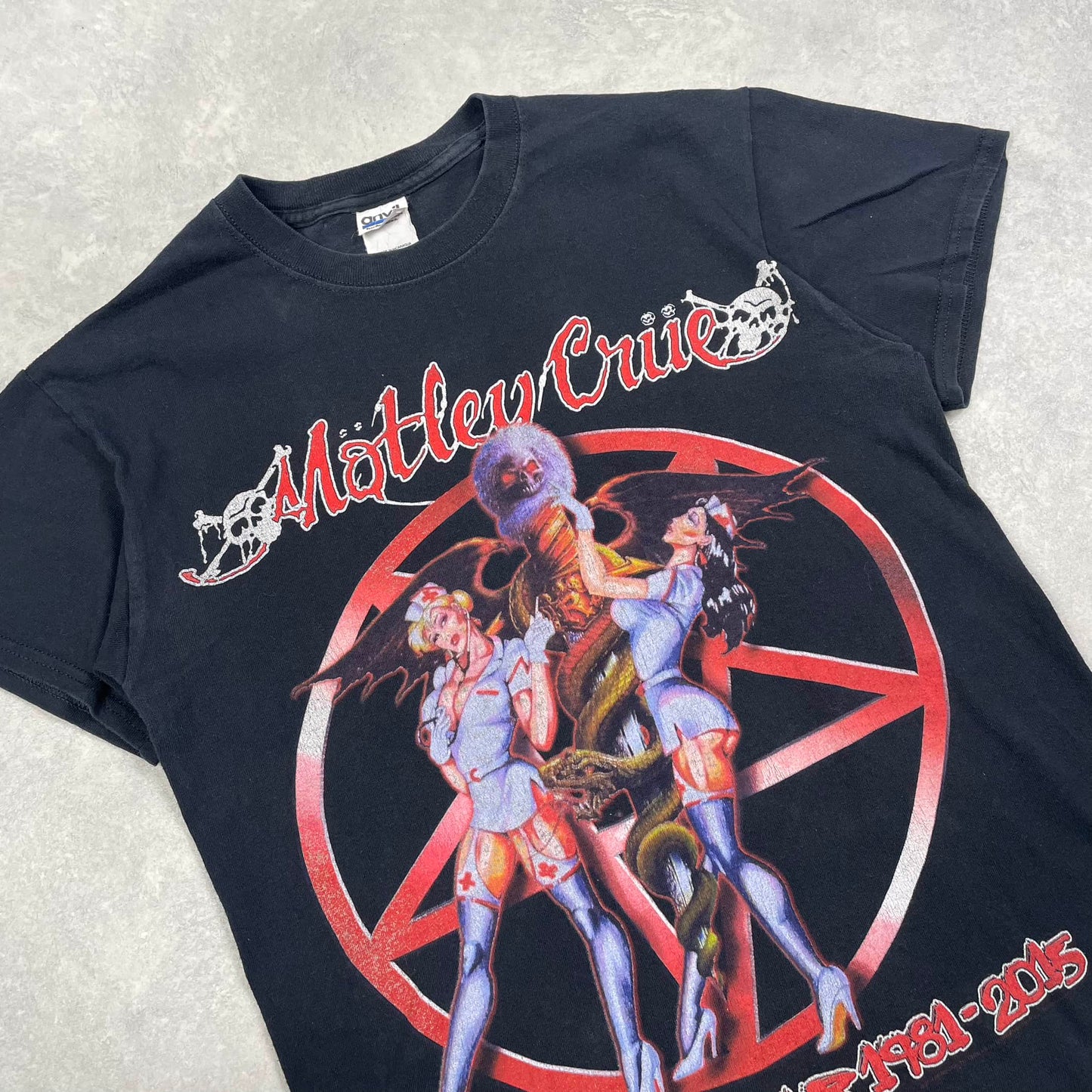 T-Shirt Mötley Crüe The Final Tour 2015 Black Anvil