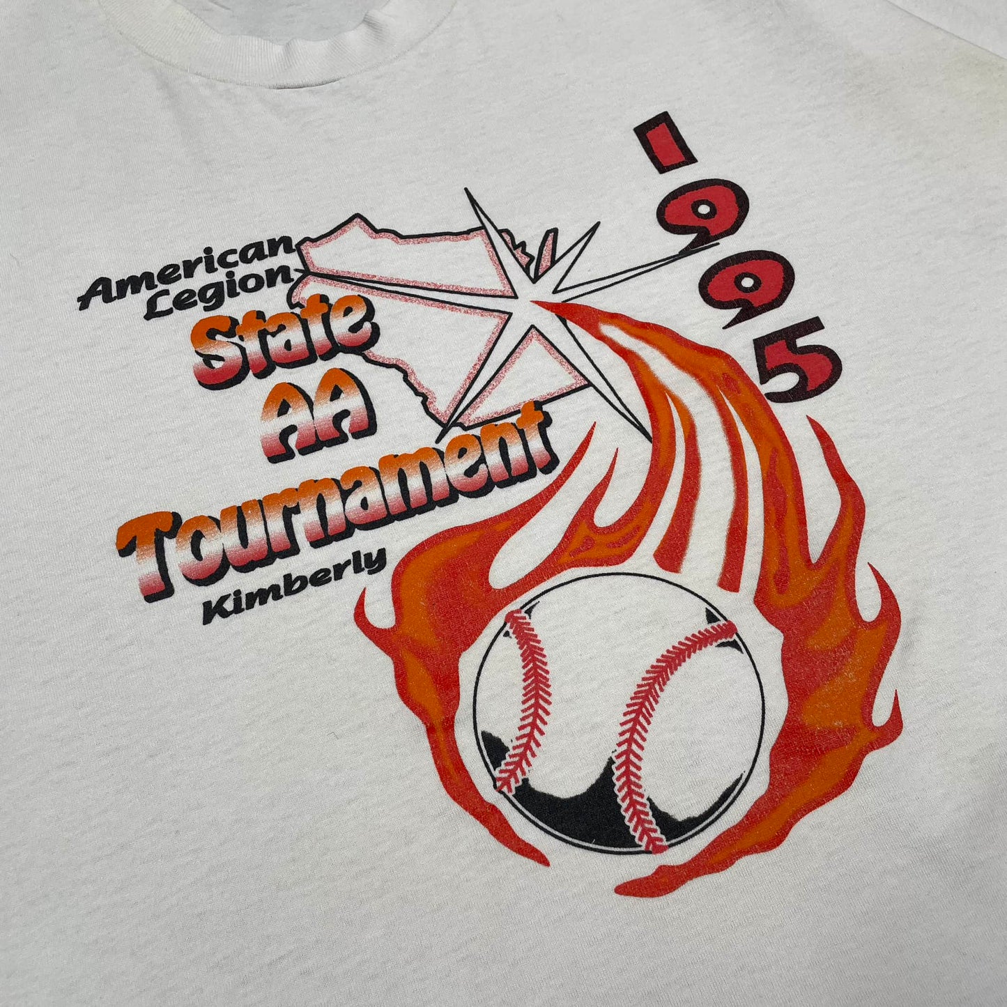 Vintage Single Stitch T-Shirt “State AA Tournament 1995” Fruit of the Loom Made in USA