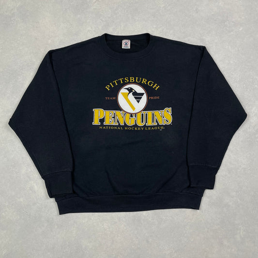 Vintage Sweater Pittsburgh Penguins NHL 90’s Made in USA