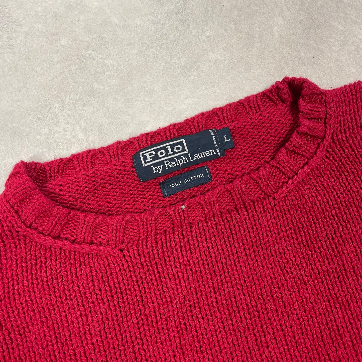 Vintage Polo Ralph Lauren Sweater Red Big Size