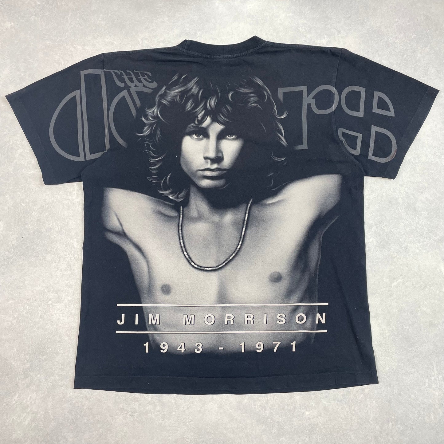Vintage Single Stitch T-Shirt The Doors Jim Morrison 1943 -1971 All Over Printed