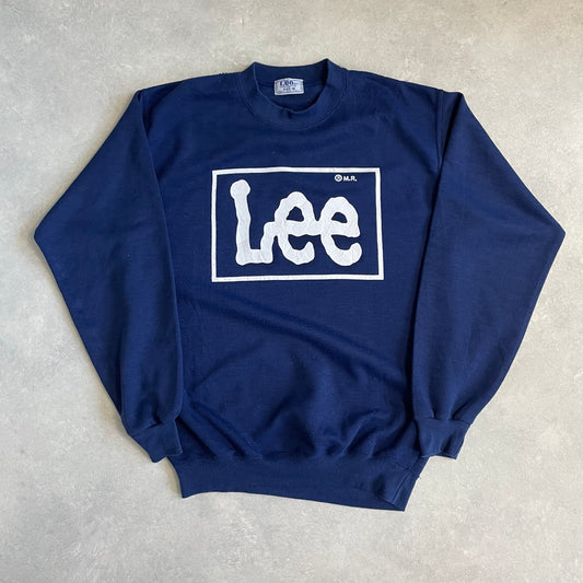 Vintage Sweater Lee Navy Made in USA