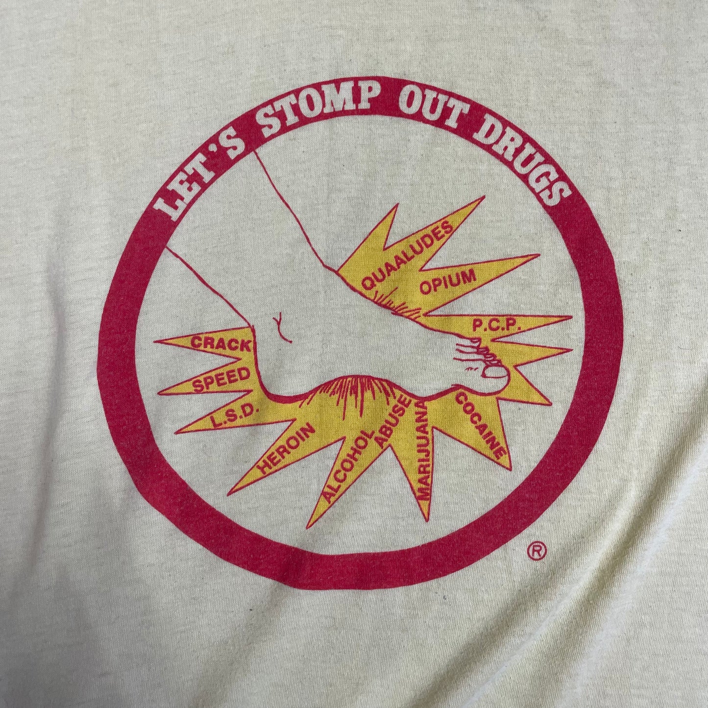 Vintage Single Stitch T-Shirt “Let’s Stomp Out Drugs” Made in USA