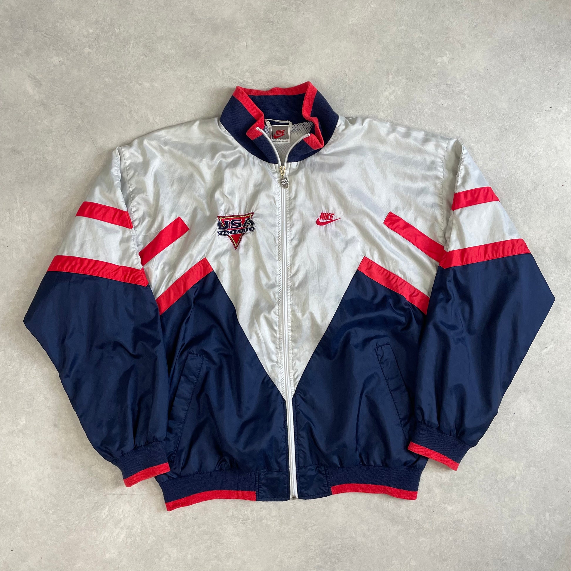 Vintage Jacket USA Track & Field Jacket 90's The Mean Vintage
