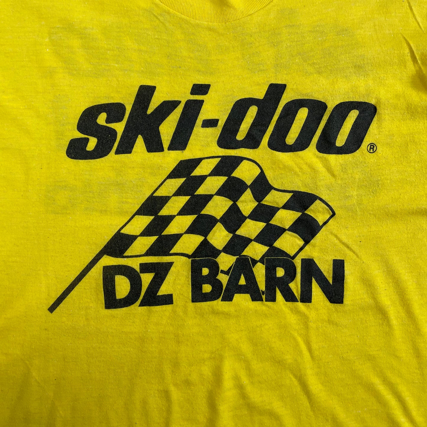 Vintage Single Stitch T-Shirt 80's Screenstars “Ski-Doo DZ Barn Genoa, Ohio” Made in USA