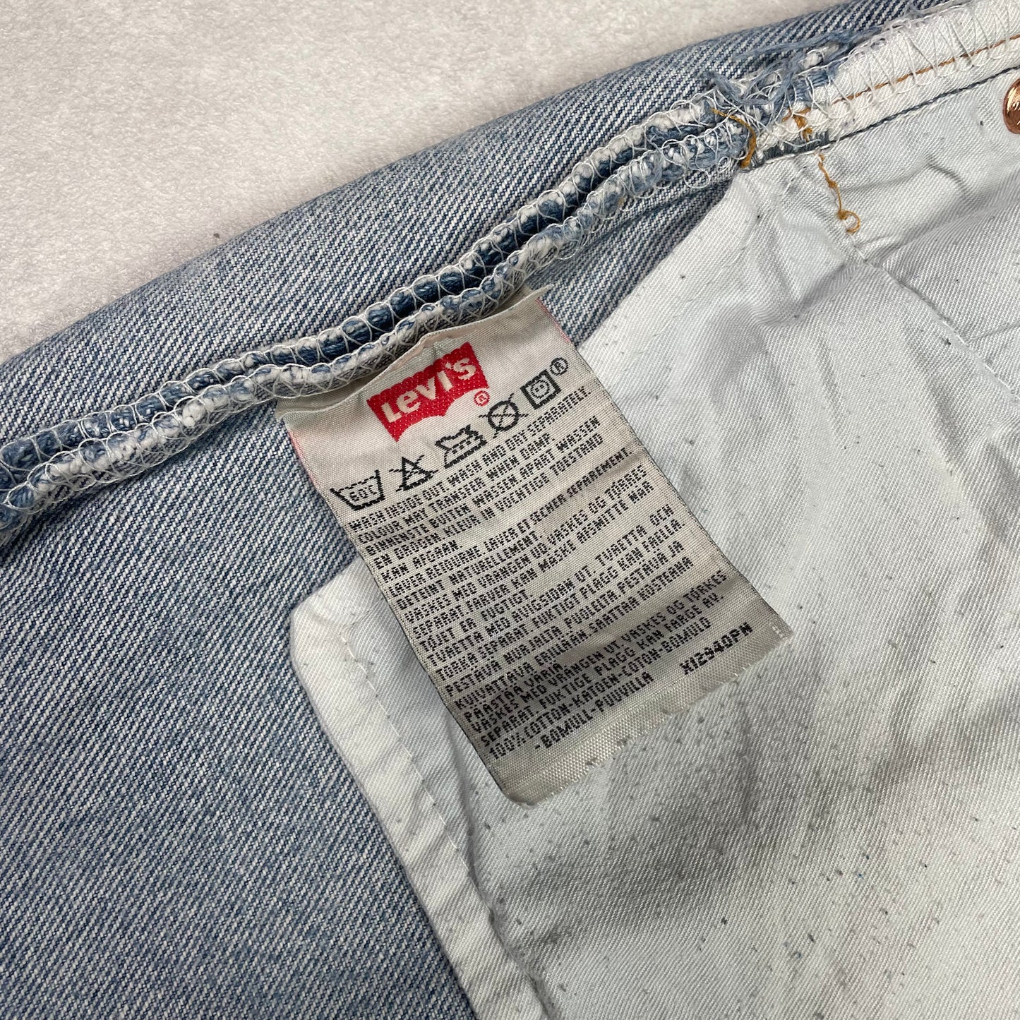 Vintage Levi’s 501 Jeans Paint Stained Made in UK