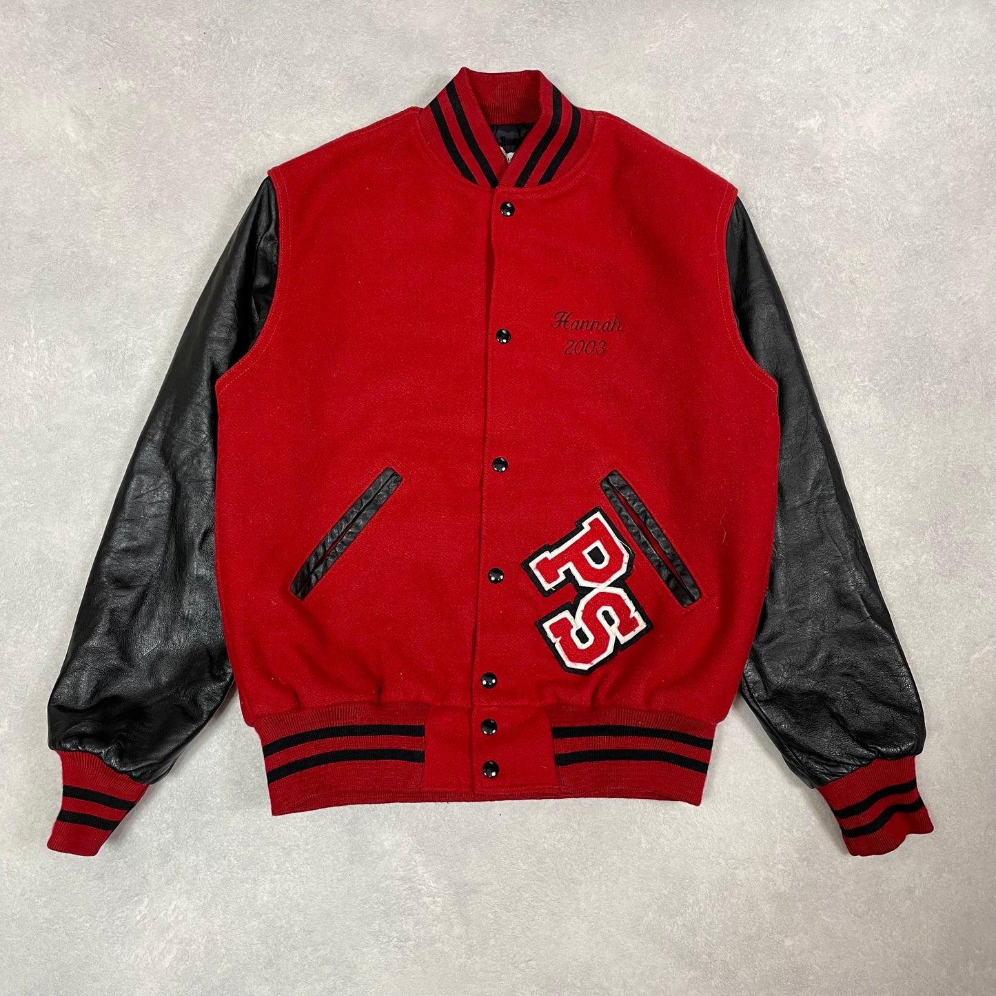 Vintage Varsity Jacket "Doty Shawnee SS Track Soccer" Made in USA 00’s