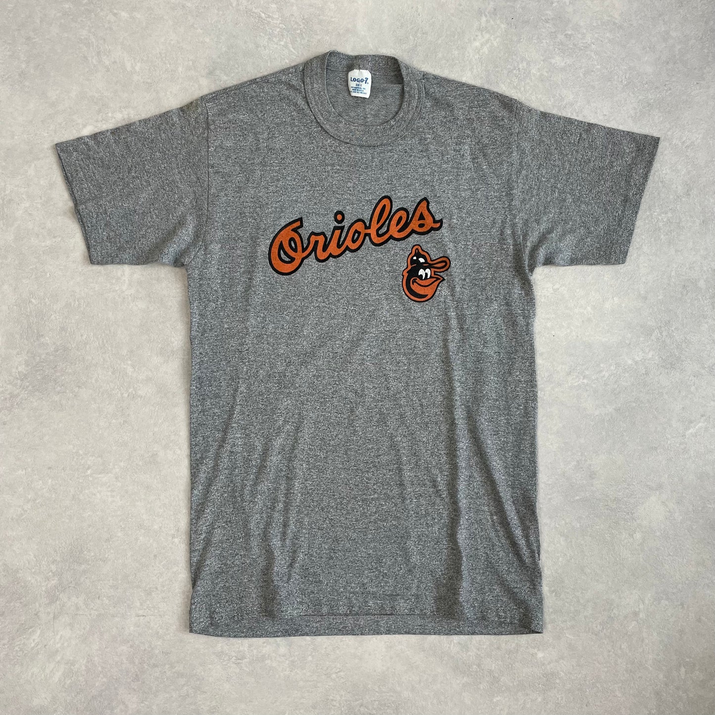 Vintage Single Stitch T-Shirt Logo 7 Orioles Baseball Early 80’s Made in USA