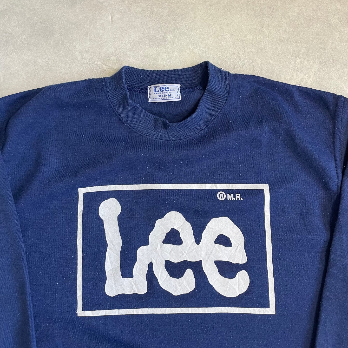 Vintage Sweater Lee Navy Made in USA