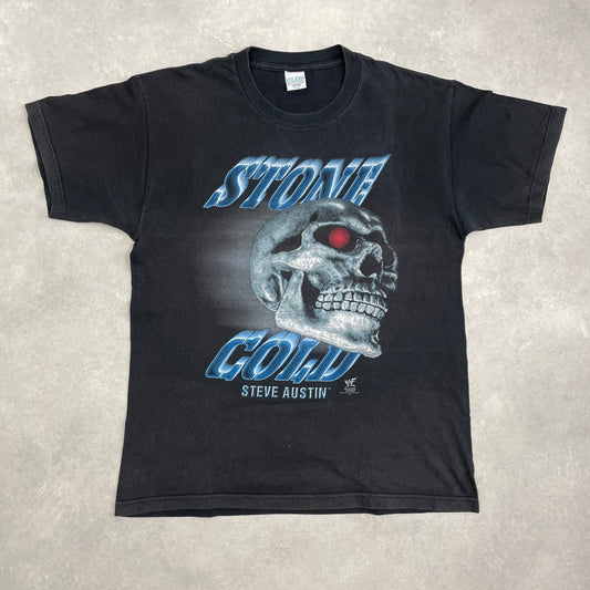 Vintage T-Shirt Stone Cold Steve Austin WWF 1998 Skull