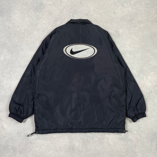 Vintage Nike Jacket Black Big Logo Back 90’s